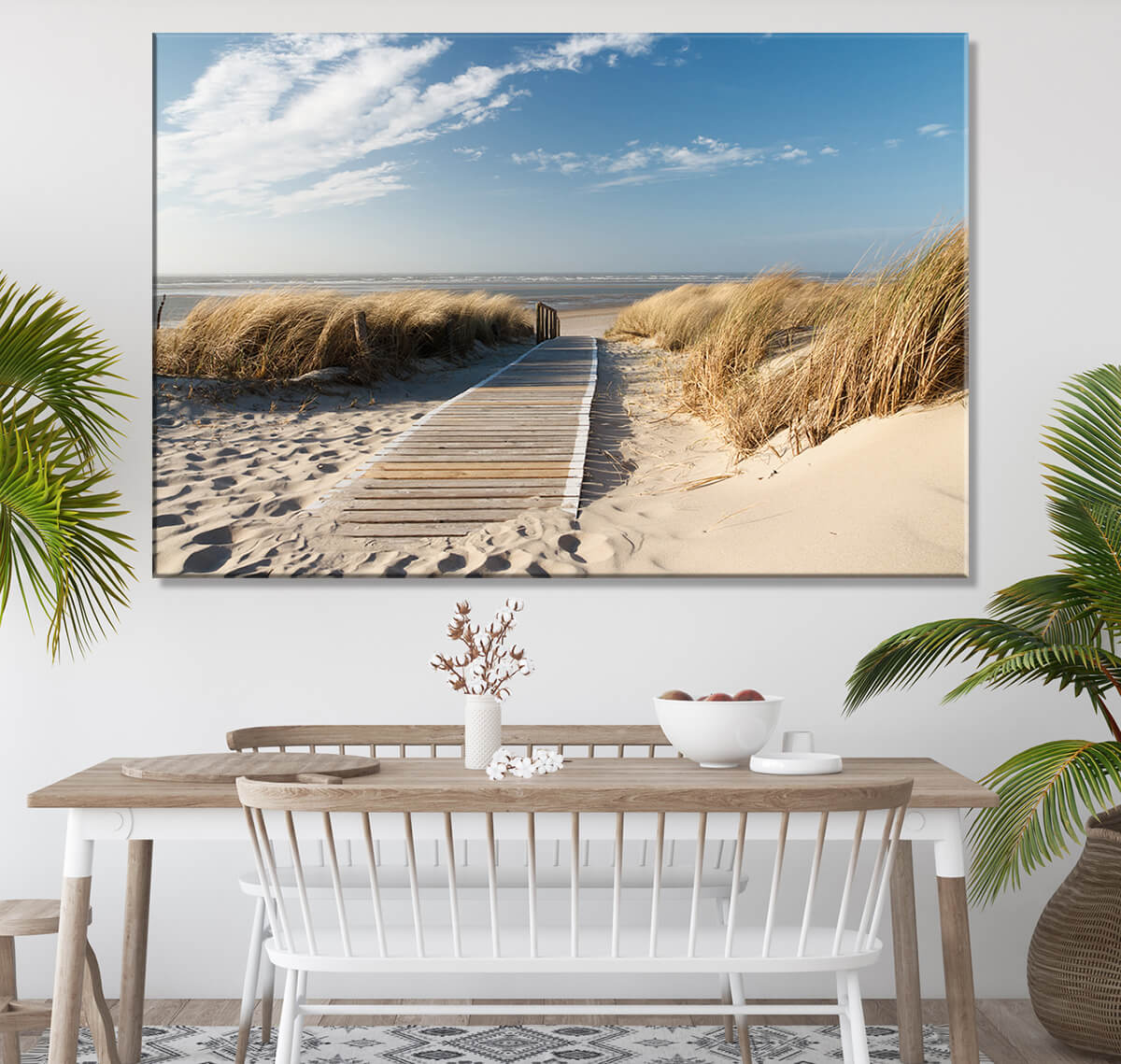 Obrazy do kuchni - plaża morze wydmy