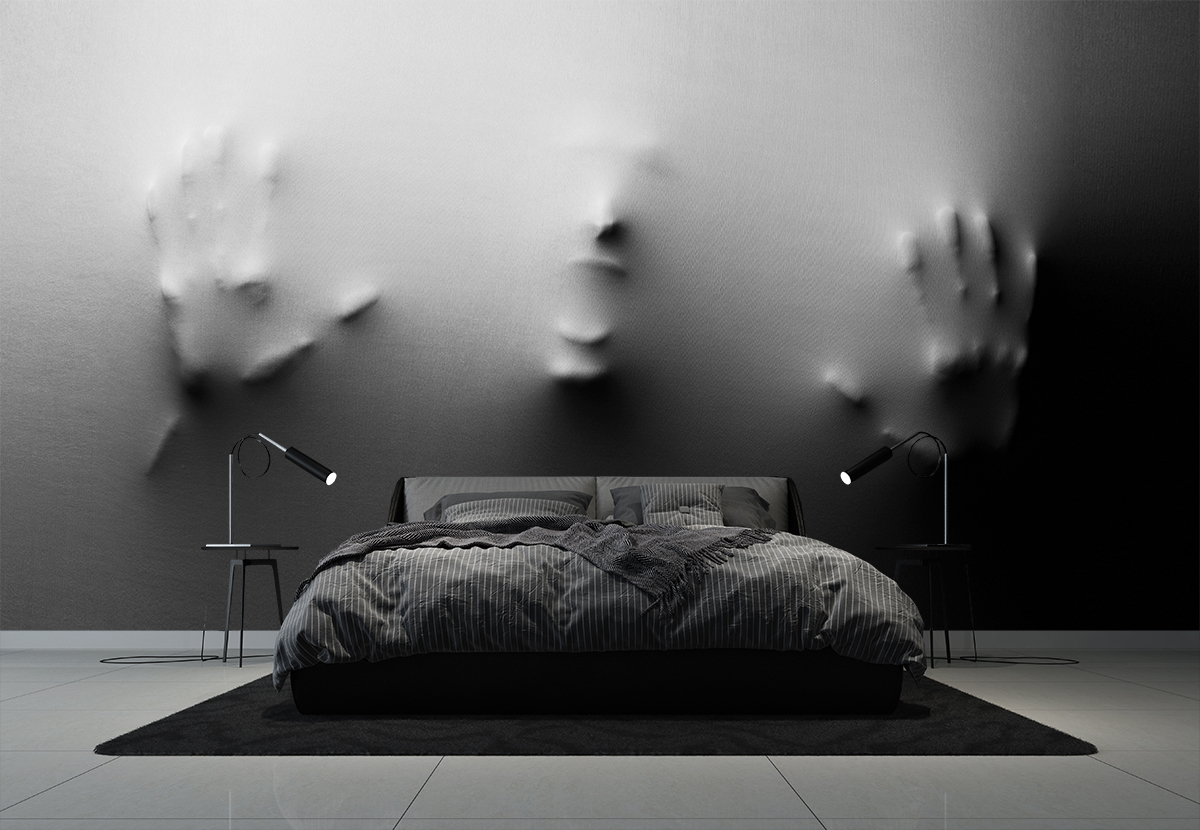 Tapeta 3D do sypialni - nowoczesna aranżacja wnętrza