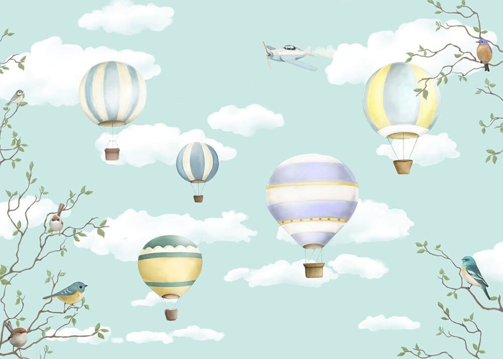 obraz balony vintage