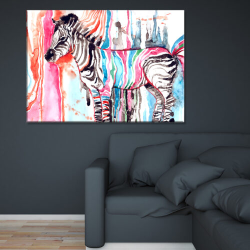 obraz na płótnie Zebra abstrakcja