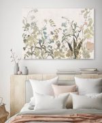 Secesyjny obraz na płótnie z motywem roślinnym “Herbarium – wiosenna zieleń” - obrazek 4