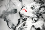 abstrakcyjne tapety do salonu Madame