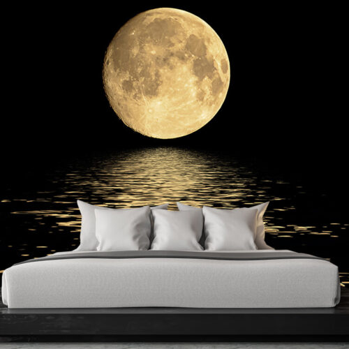 Aranżacja sypialni - Fototapety 3D Księżyc