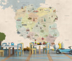 tapety edukacyjne do szkoły i przedszkola - mapa Polski