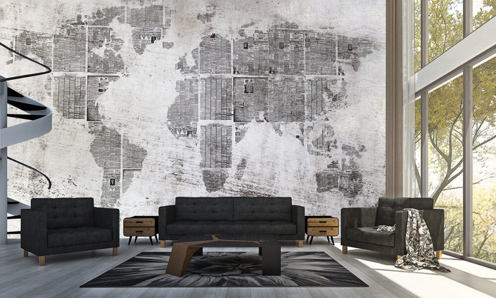 Tapeta w stylu industrialnym