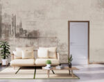 nowoczesna tapeta na wymiar w stylu minimalistycznym