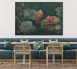 "Kwiaty Senne" obraz na ścianę lilie wodne #316 - obrazek 5