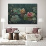 "Kwiaty Senne" obraz na ścianę lilie wodne #316 - obrazek 4