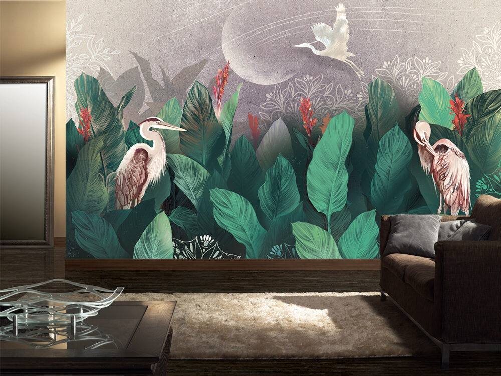 modny design w stylu Urban Jungle - tapetab egzotyczna