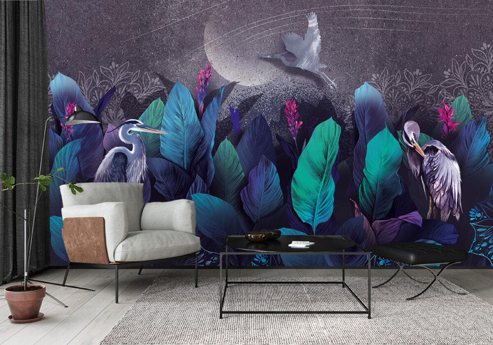 relaks w salonie tapeta urban jungle