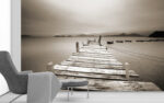 fototapeta D Widok na ocean sepia