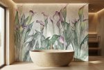 Fototapeta do łazienki z motywem roślinnym wykonana na wymiar