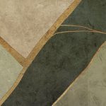 Fototapeta nowoczesna abstrakcyjna zielono-beżowa – elegancka i ponadczasowa