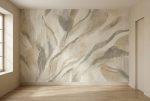 Fototapeta z motywem roślinnym do przedpokoju w jasnej, naturalnej kolorystyce