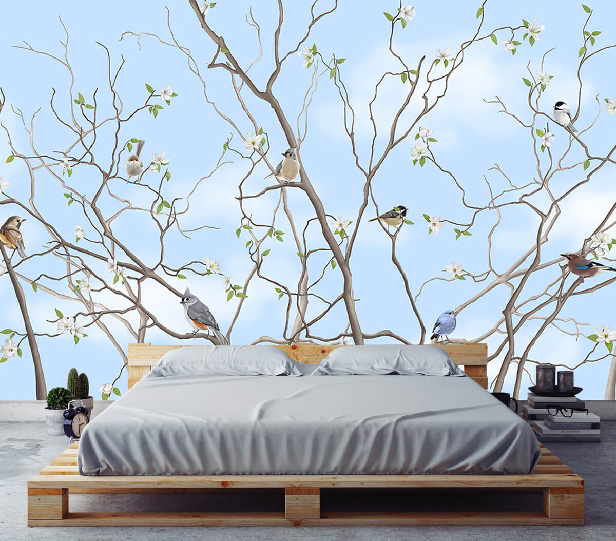 Pomysły na urządzenie sypialni - Fototapeta Drzewo