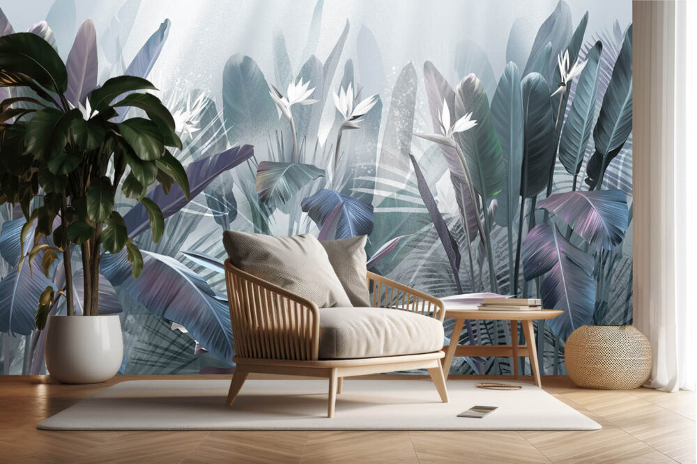 tapety urban jungle do salonu