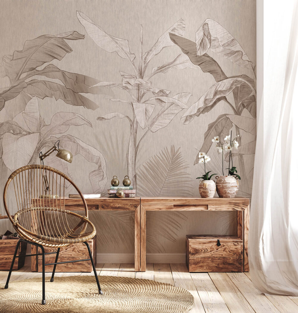 botaniczna tapeta na wymiar