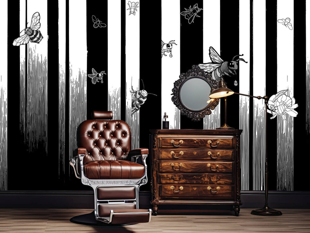 Tapeta Czarno-biała Beetlejuice