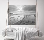 obraz na płótnie morze czarno biały