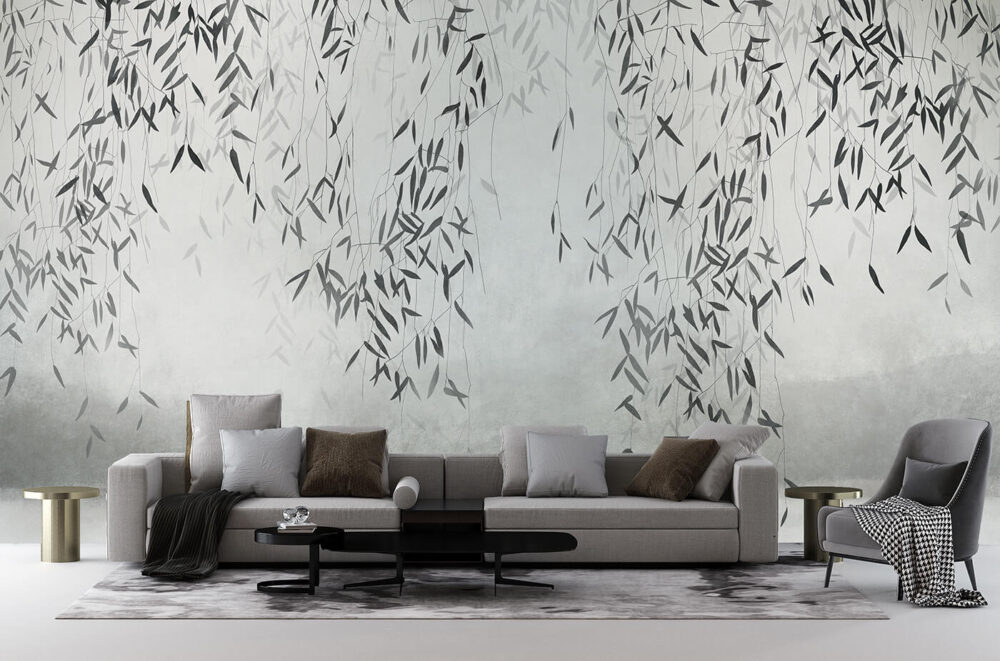 Nowoczesny design salonu w stylu japońskim